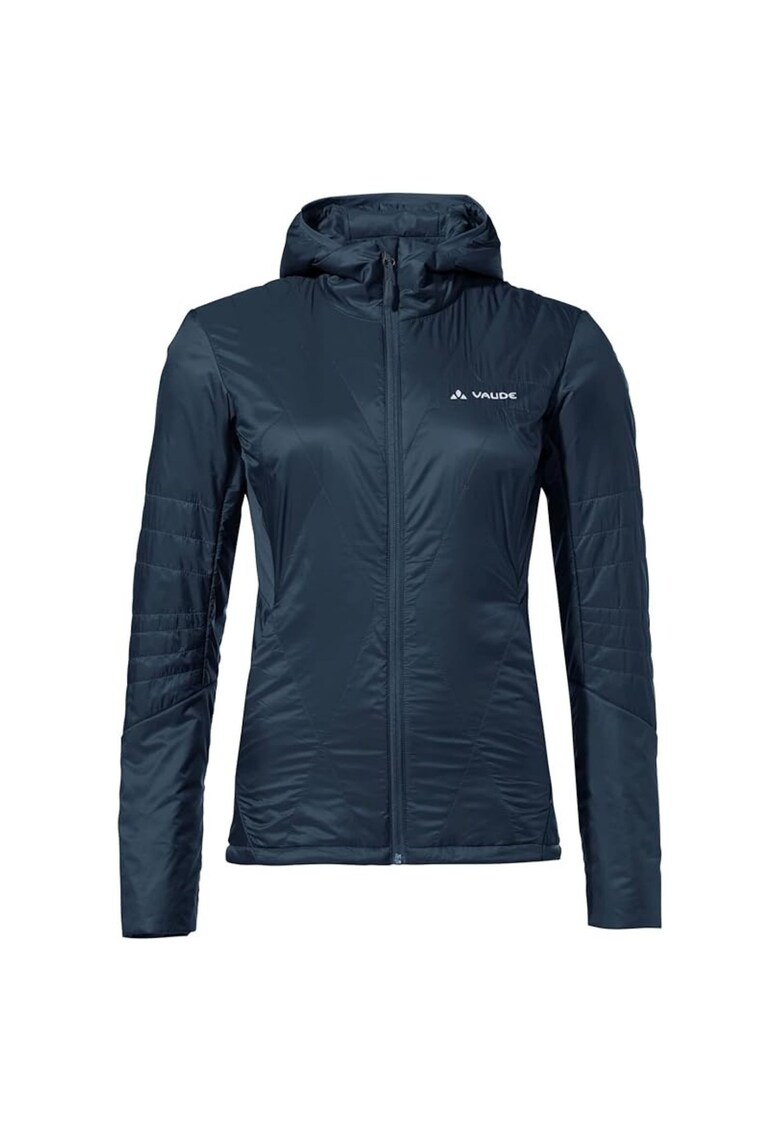 Geaca de trekking cu gluga si logo discret -