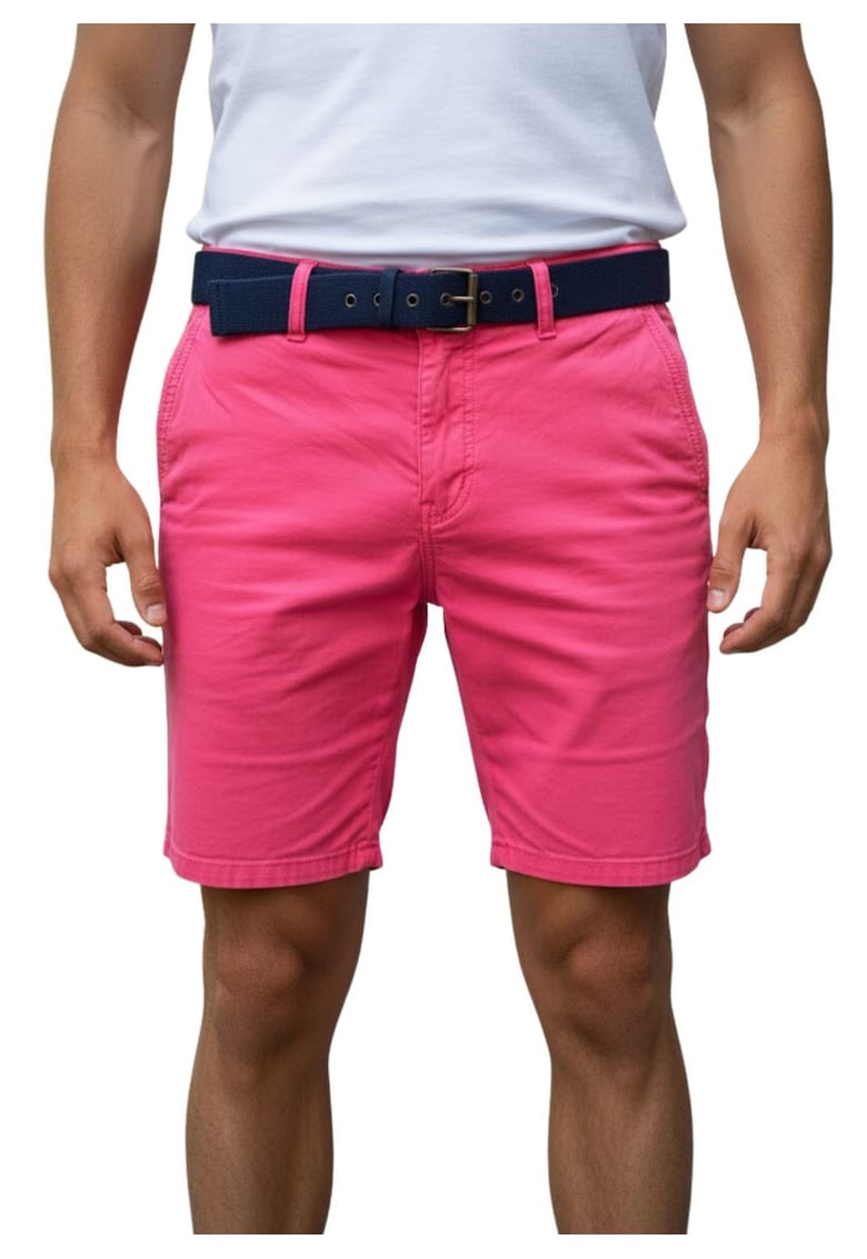 Pantaloni scurti chino cu curea Eliaz -