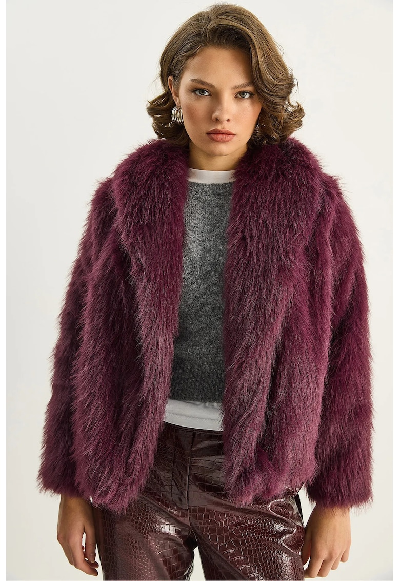 Palton dama HiCCUP - fleece - blana ecologica