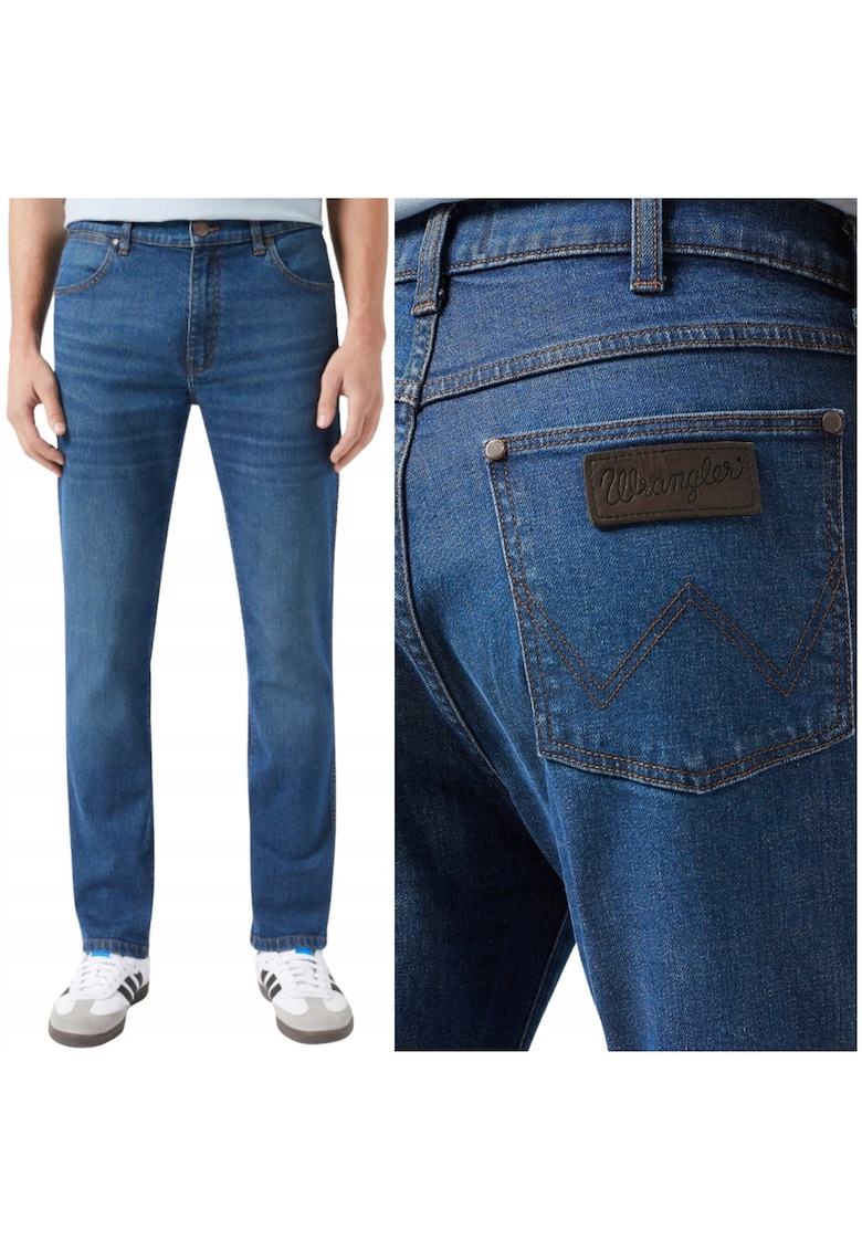 bărbați jeans Larston 812 slim tapered - albastru - Albastru