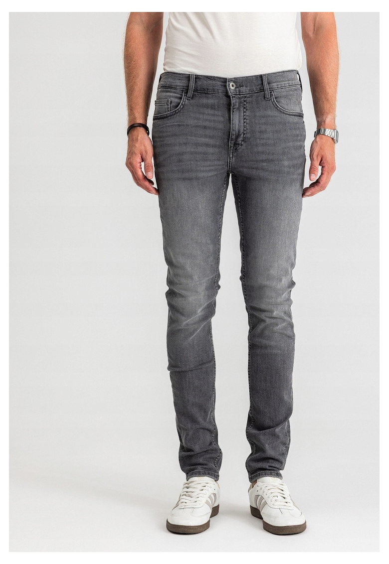 Blugi Barbati - Frisco - Talie Medie - 100% Bumbac - Fermoar - Lungi - 5 - Negru