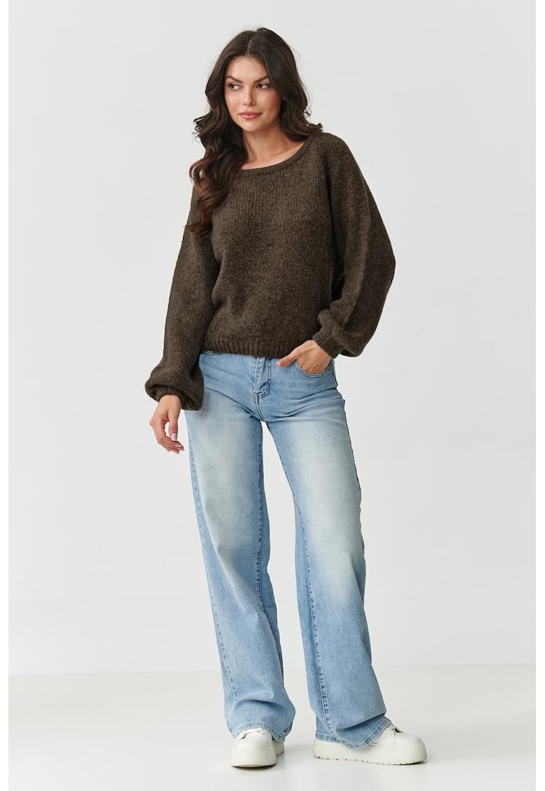 Pulover din amestec de lana si mohair -