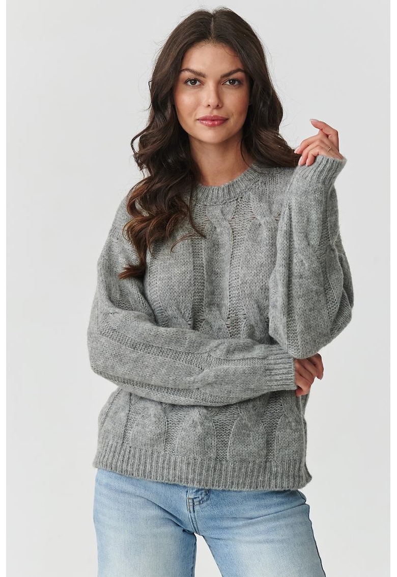 Pulover din amestec de lana si mohair -