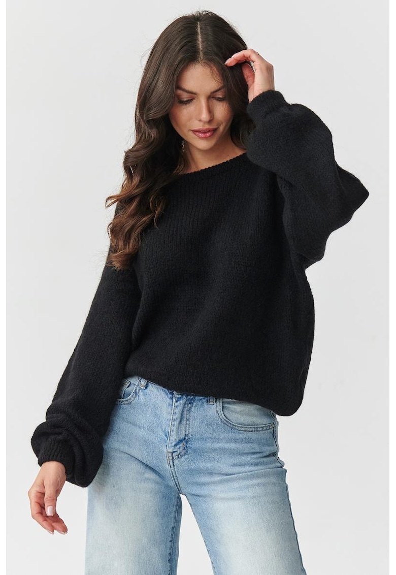 Pulover din amestec de lana si mohair -