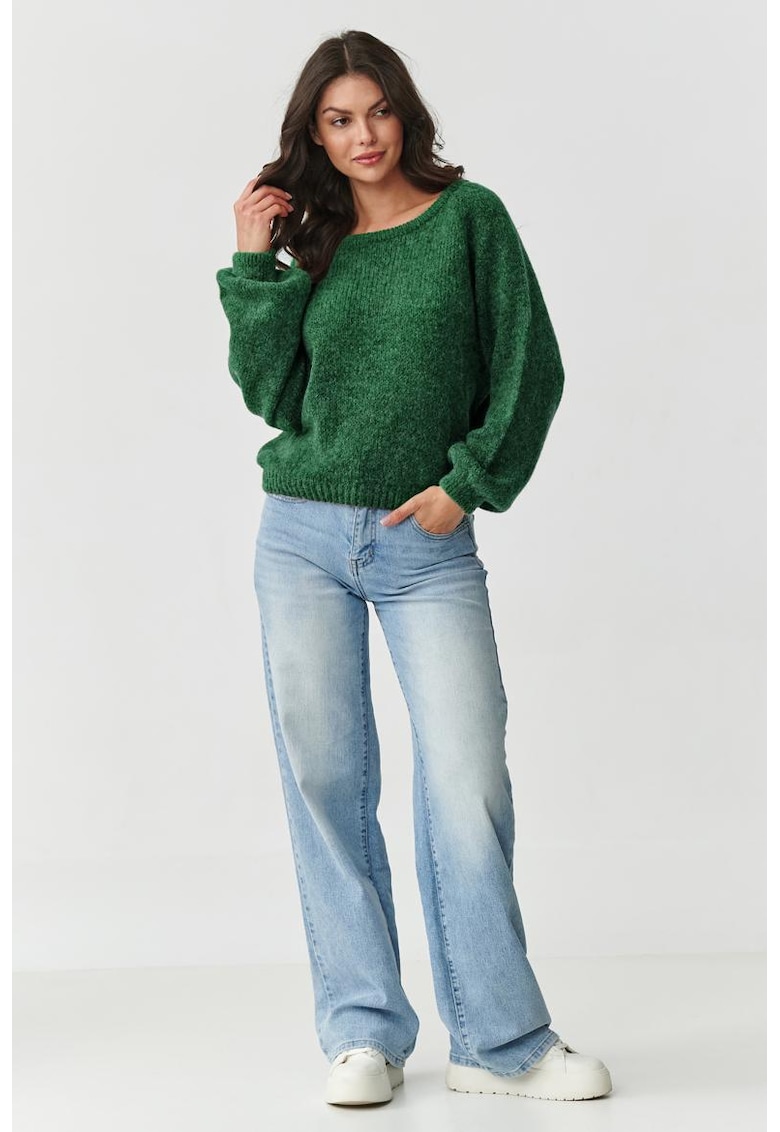 Pulover din amestec de lana si mohair -