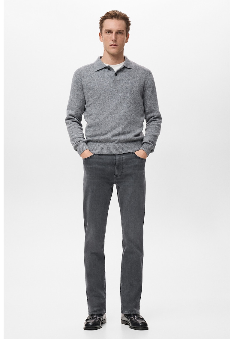 Blugi ultra soft cu croiala slim-fit - Gri inchis