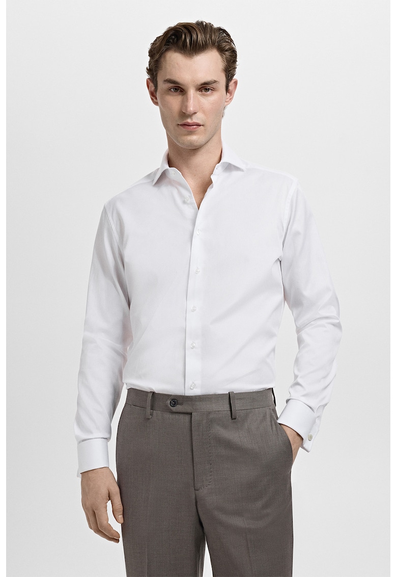Camasa slim-fit - Alb optic