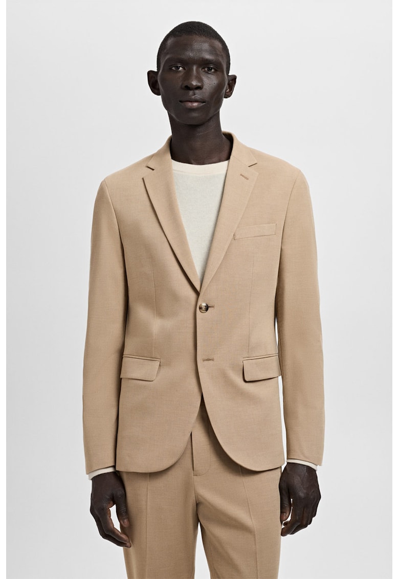Sacou super slim-fit - Bej deschis