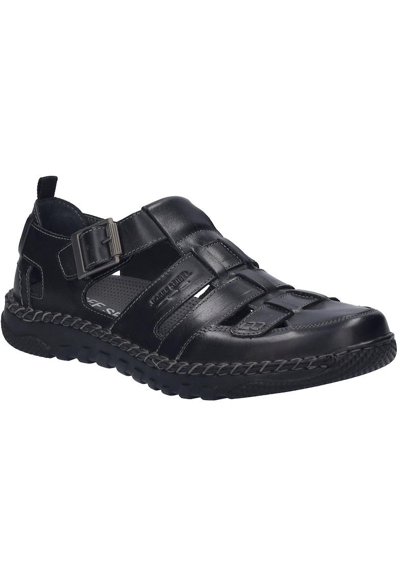 Sandale barbati - 08 - piele naturala - negru - Negru