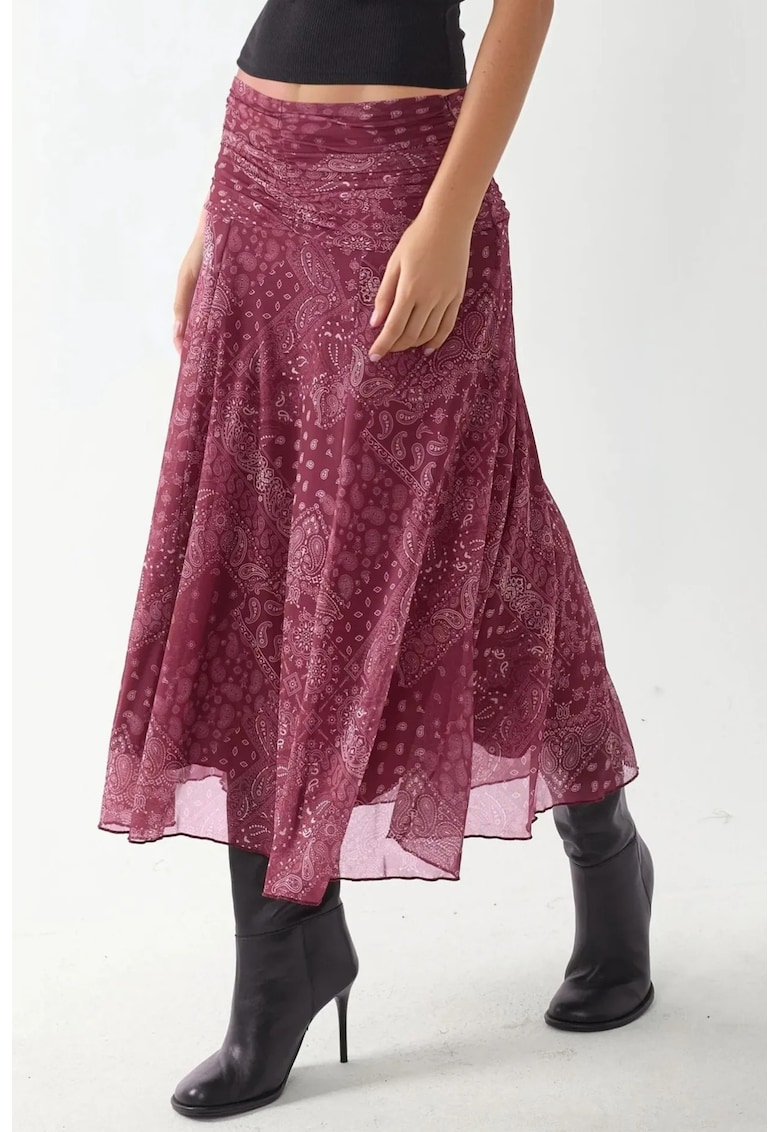 Fusta Midi Petrecuta cu volane