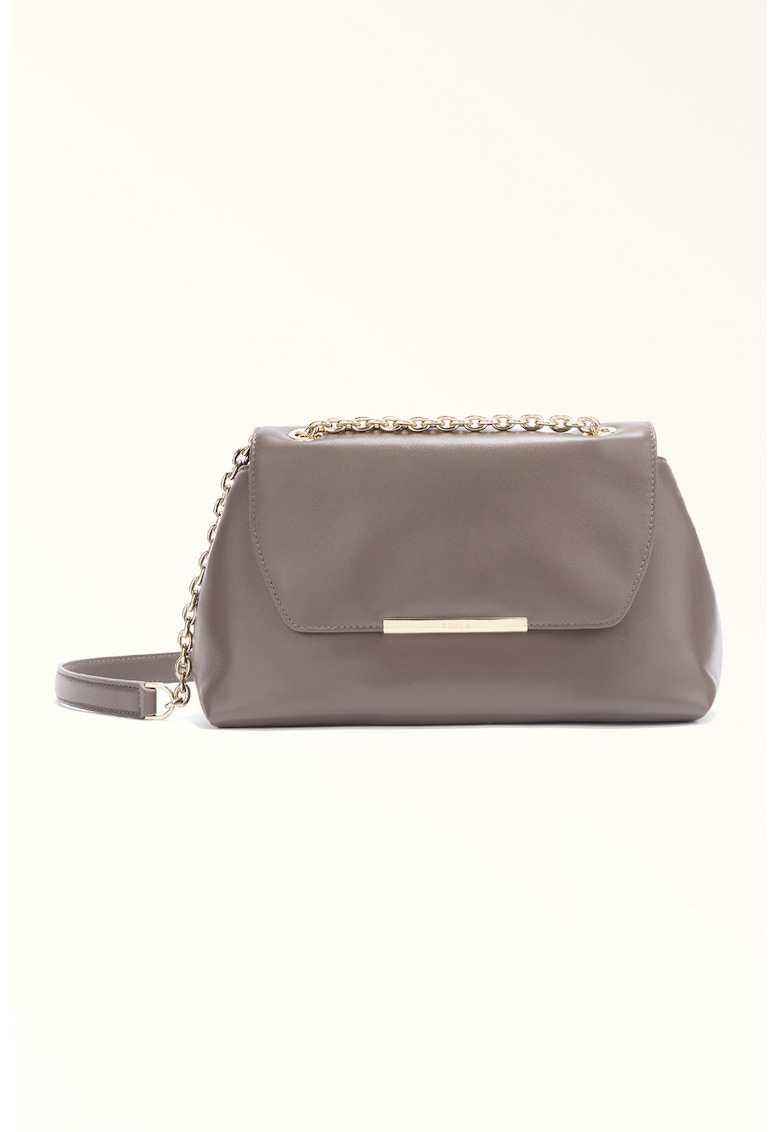 Geanta crossbody din piele Nadia - Gri