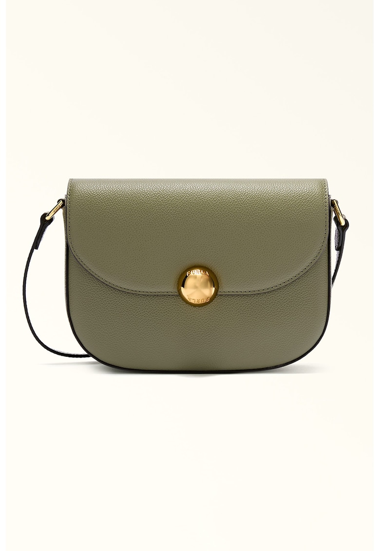 Geanta crossbody din piele Moonlight - Kaki