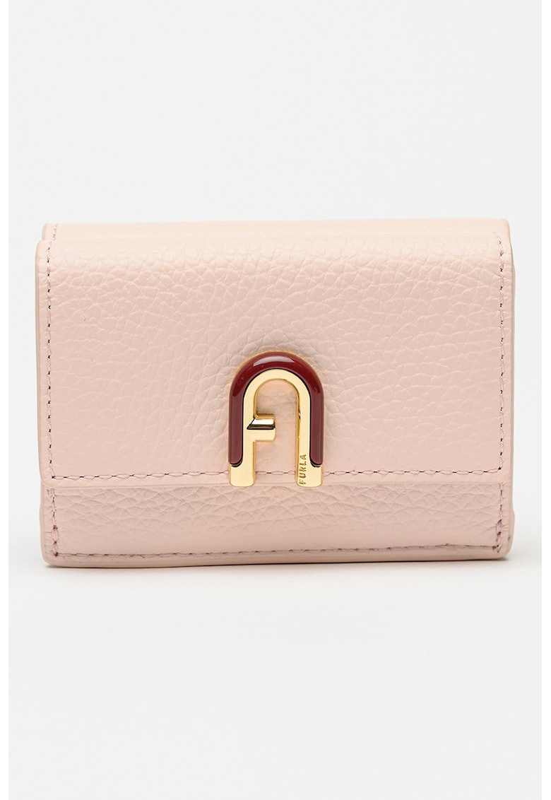 Portofel din piele cu aspect granulat