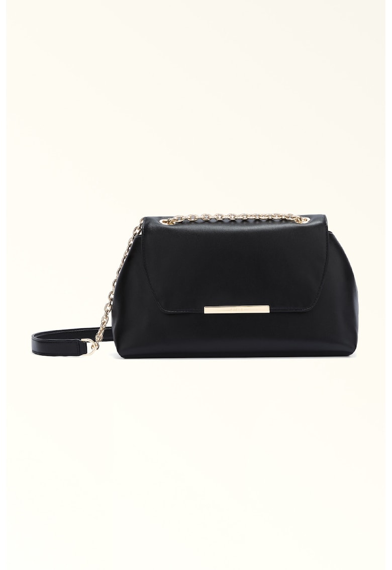 Geanta crossbody din piele Nadia - Negru