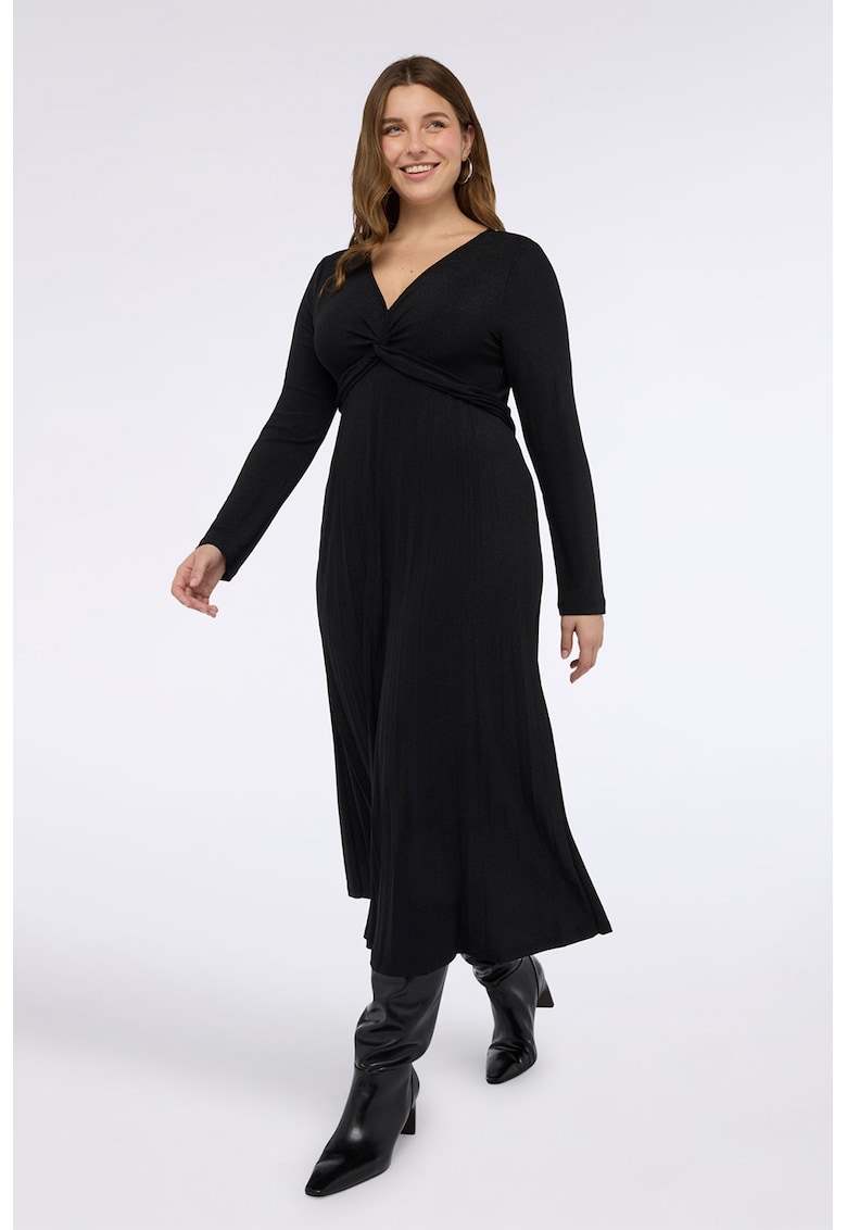 Rochie cu maneca lunga si decolteu in V