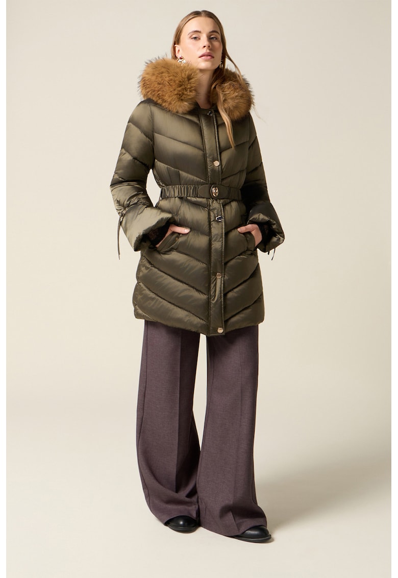 Geaca lunga cu vatelina