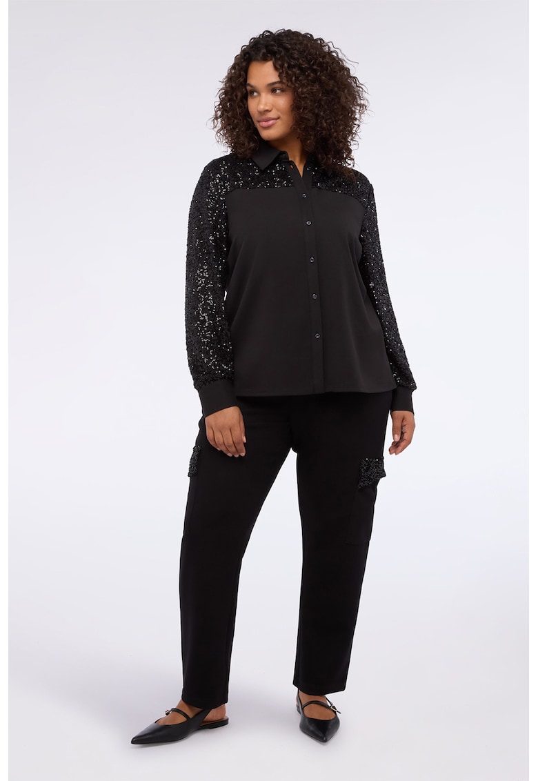 Camasa cu segment cu paiete