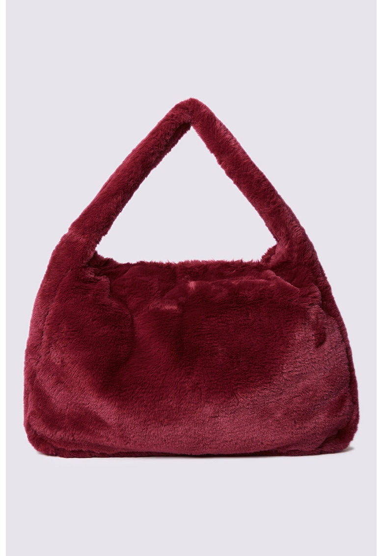 Geanta de umar cu aspect pufos
