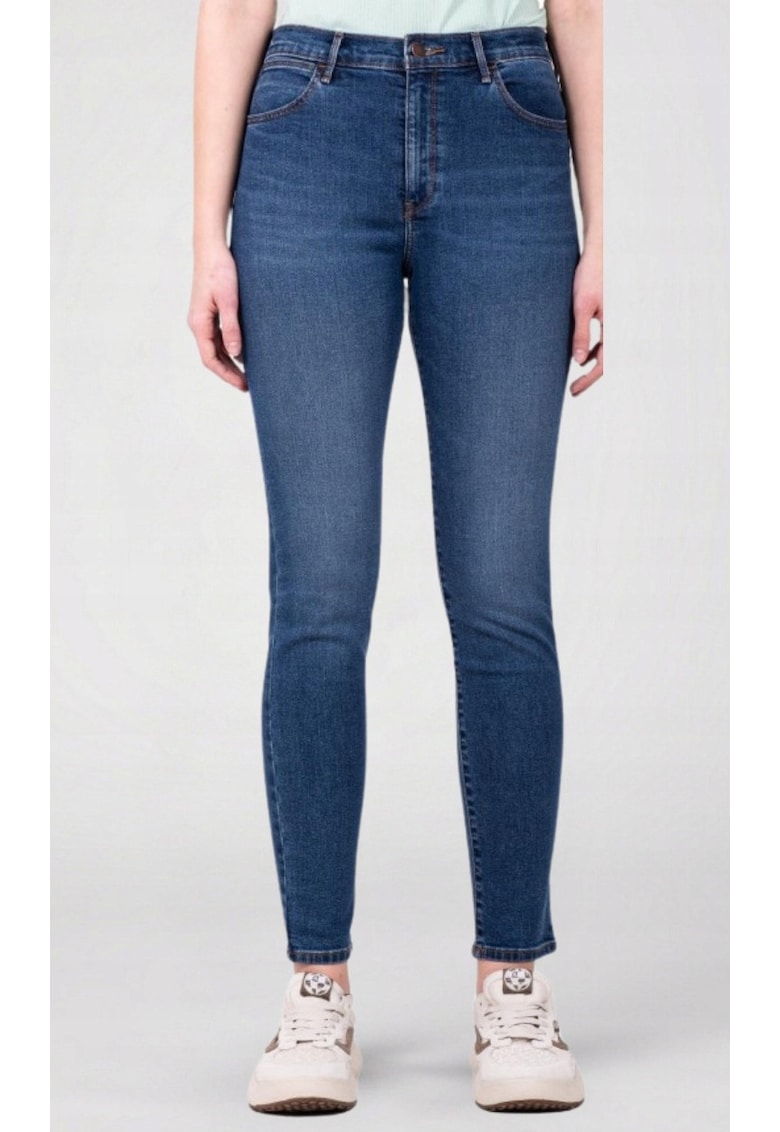 Blugi dama - Bumbac - Albastru - HIGH RISE SKINNY