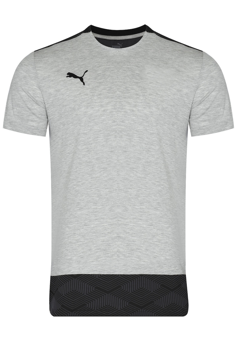 Tricou barbat TEAMFINAL 21 - casual - culoare gri - bumbac -