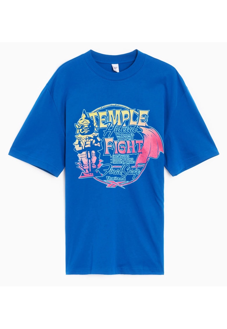 Tricou barbati - RBK SF TEMPLE FIGHT TEE - S - fabricat din material de calitate -
