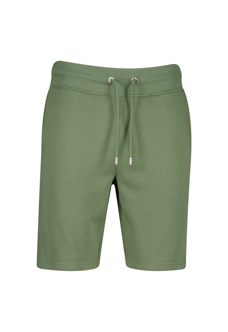 Gant Bermude sport cu talie ajustabile Shield - Verde sparanghel
