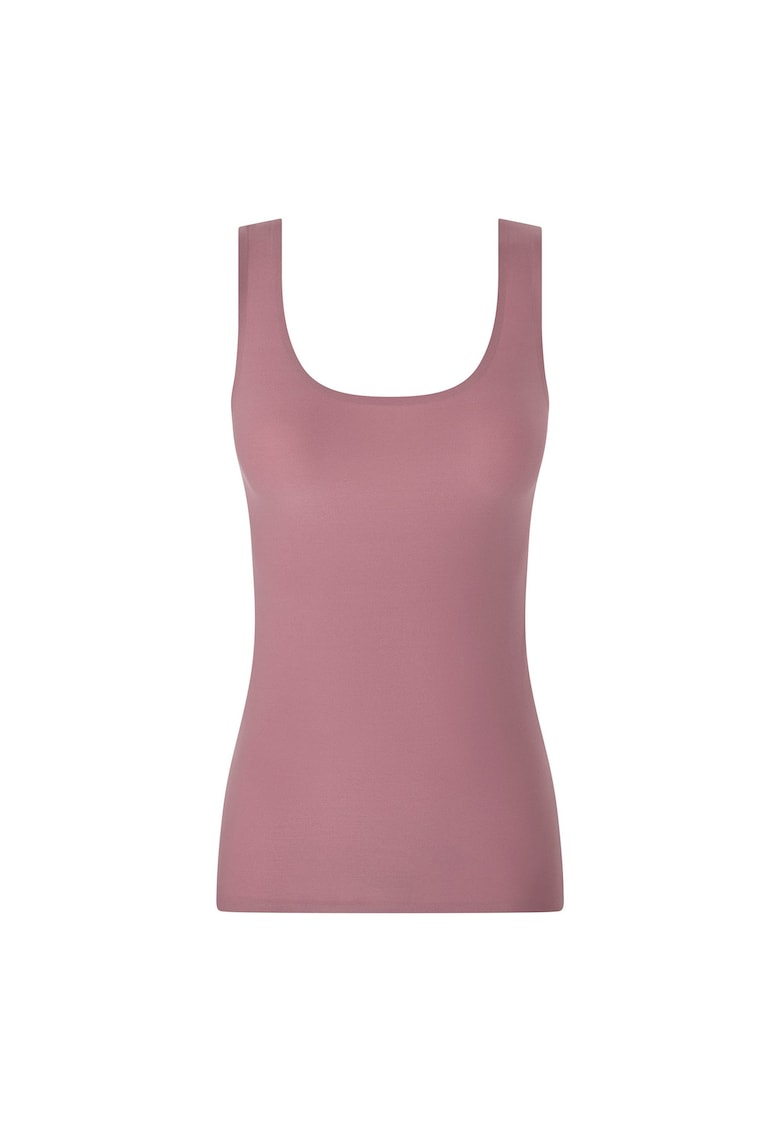 Top fara cusaturi cu decolteu amplu - Roz