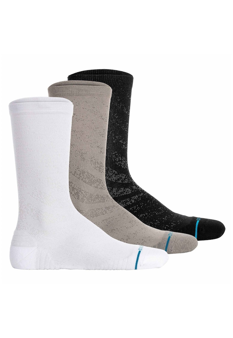 Stance Set de sosete unisex Run Light Tab - 3 perechi - Alb/Negru/Gri