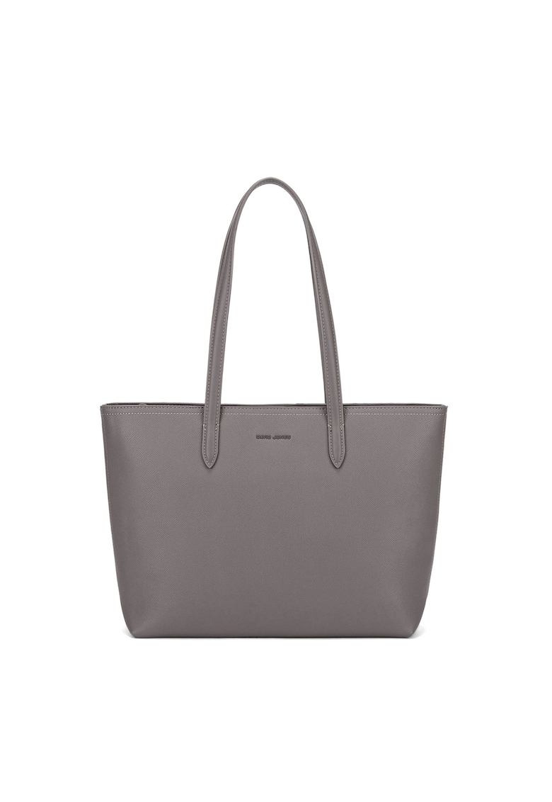 Geanta shopper de piele ecologica - Gri