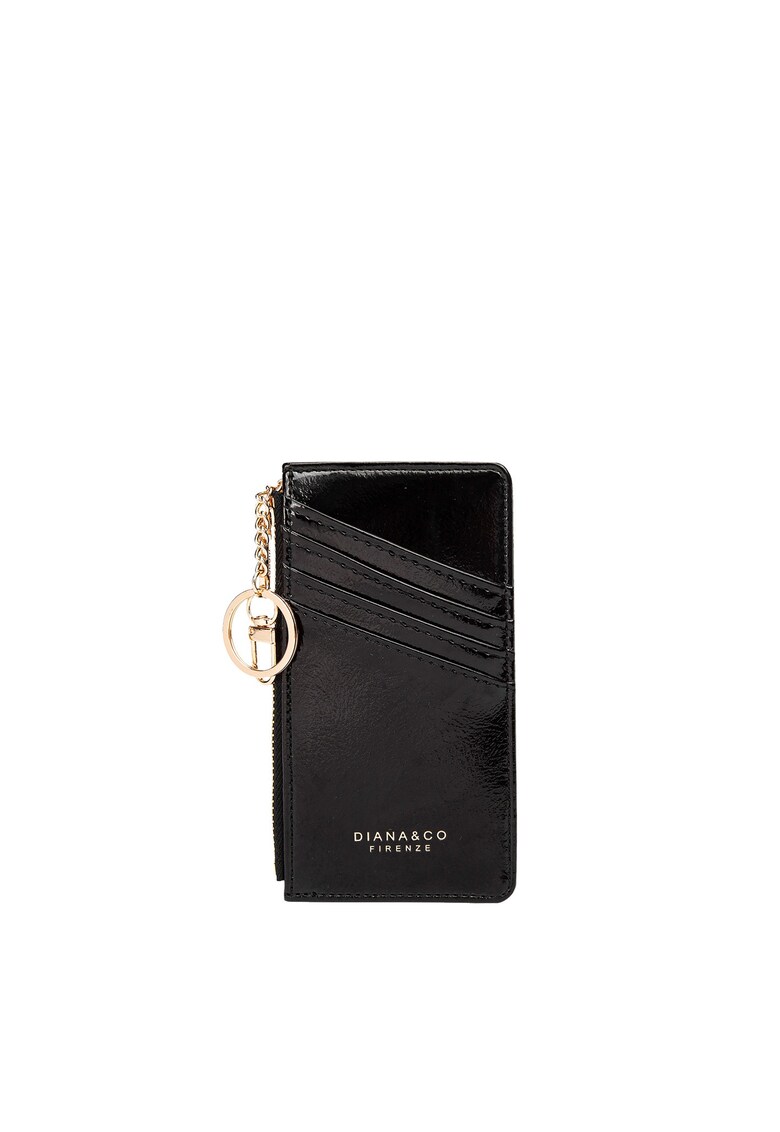 Portofel cu logo metalic - Negru