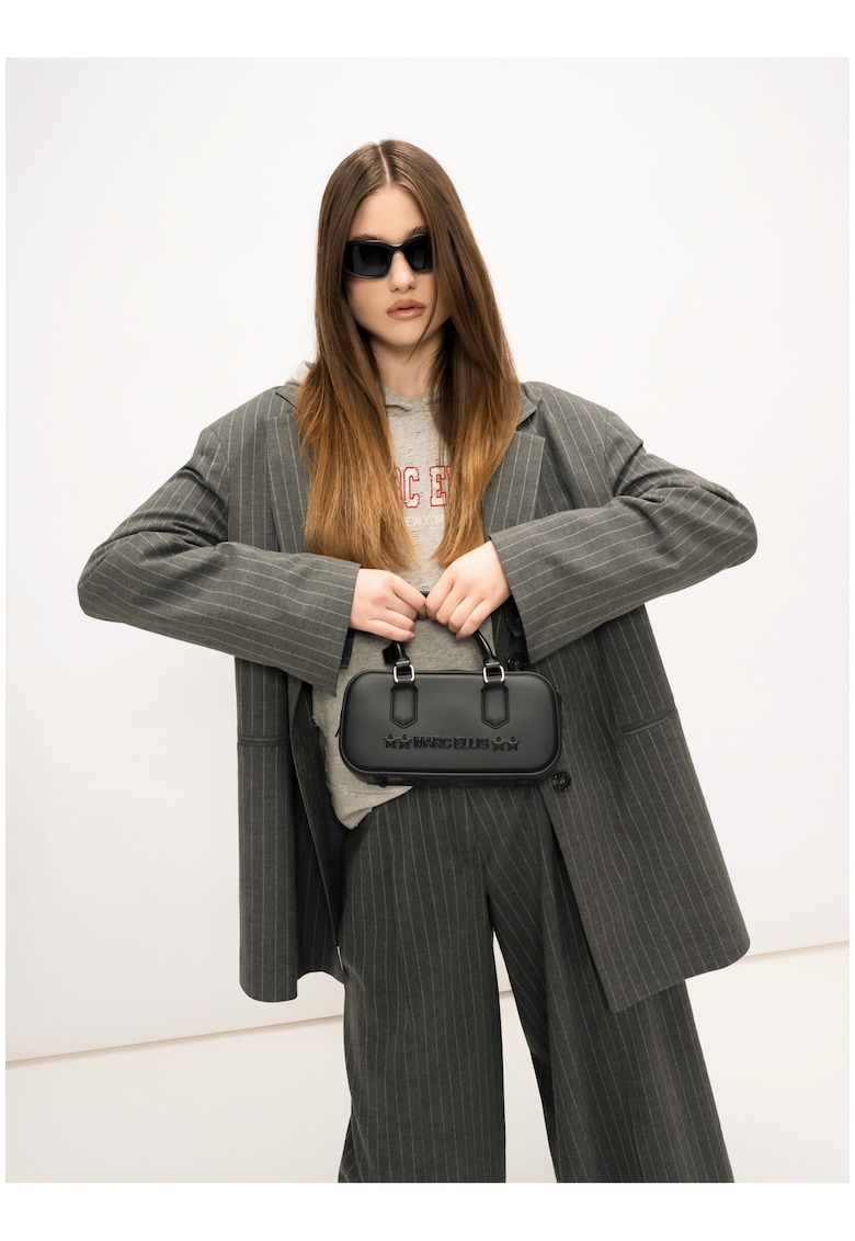 Sacou cu cordon in talie si dungi Eris