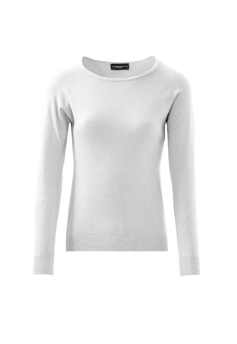 Pulover tricotat fin cu maneci raglan