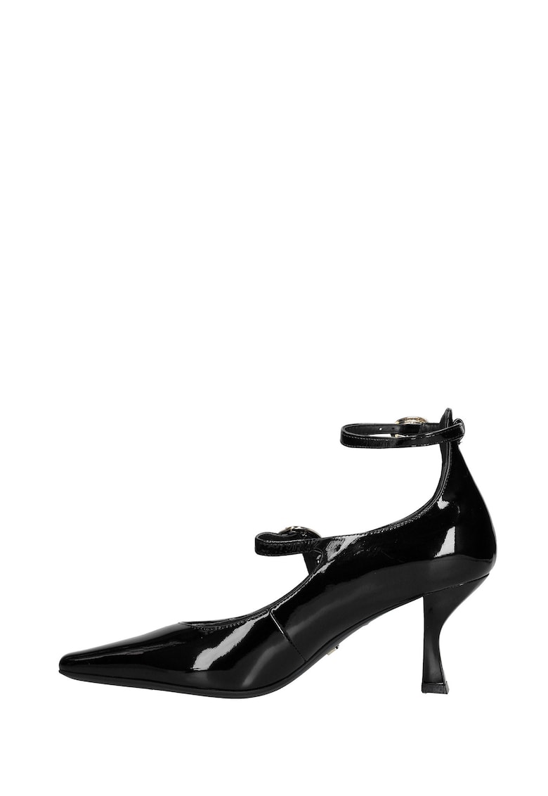 Pantofi din piele cu catarama Calliope Lux - Negru