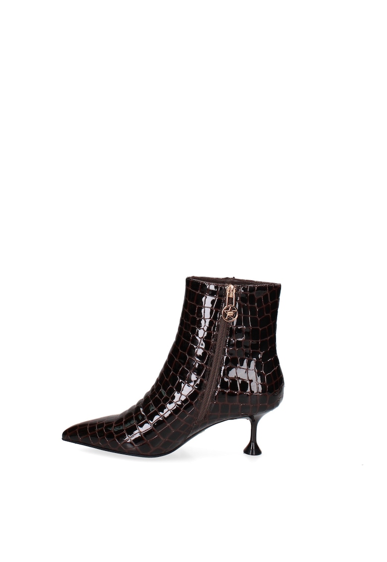 Botine din piele Arcana Nova - Maro inchis
