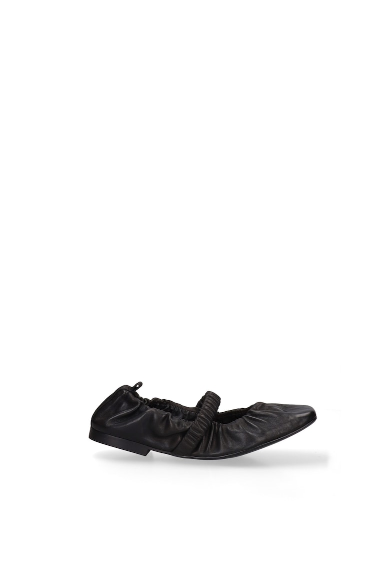 Balerini din piele Lunaria Prime - Negru