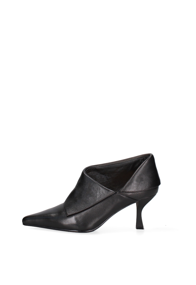 Botine din piele Edera Elite - Negru