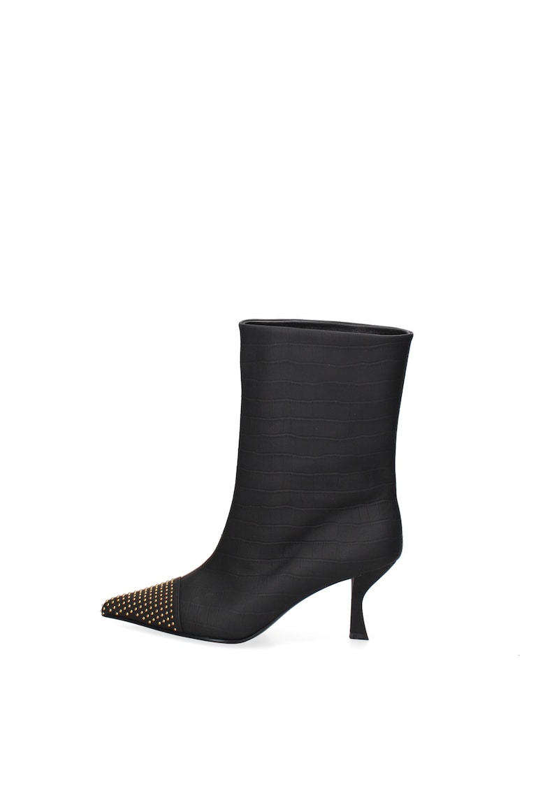 Botine din piele Aurelia - Negru