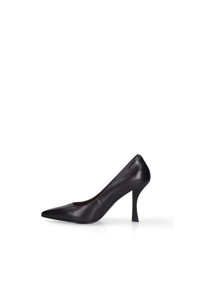 Pantofi din piele cu varf ascutit Silvana Prime - Negru