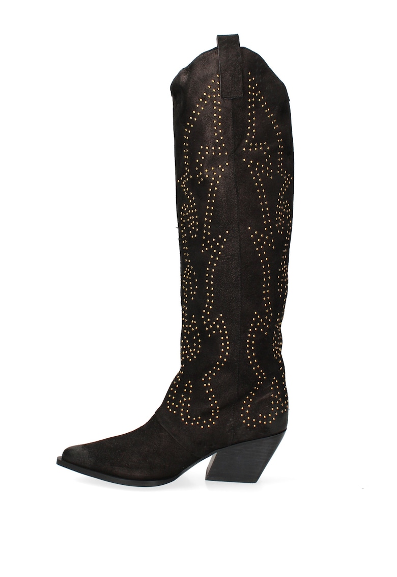 Cizme cowboy de piele Novara Ultra - Negru