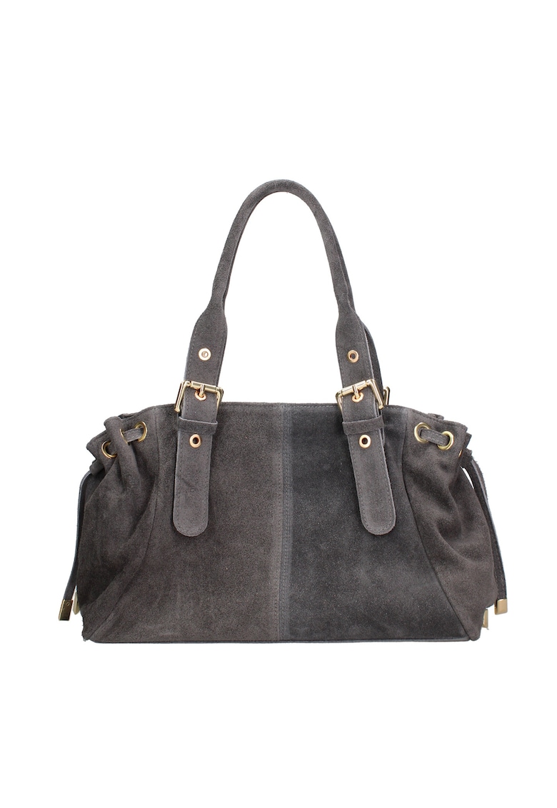 Geanta de piele intoarsa Lumena Lux