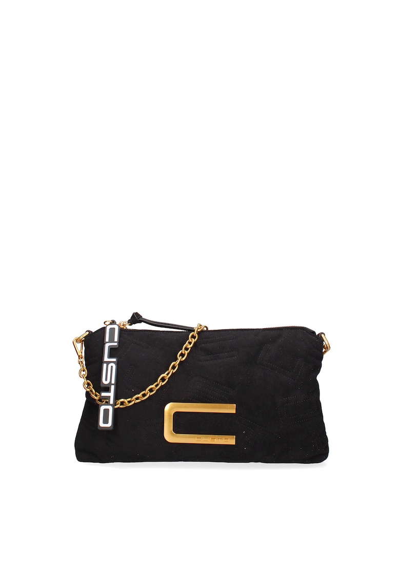 Geanta crossbody cu logo - Negru