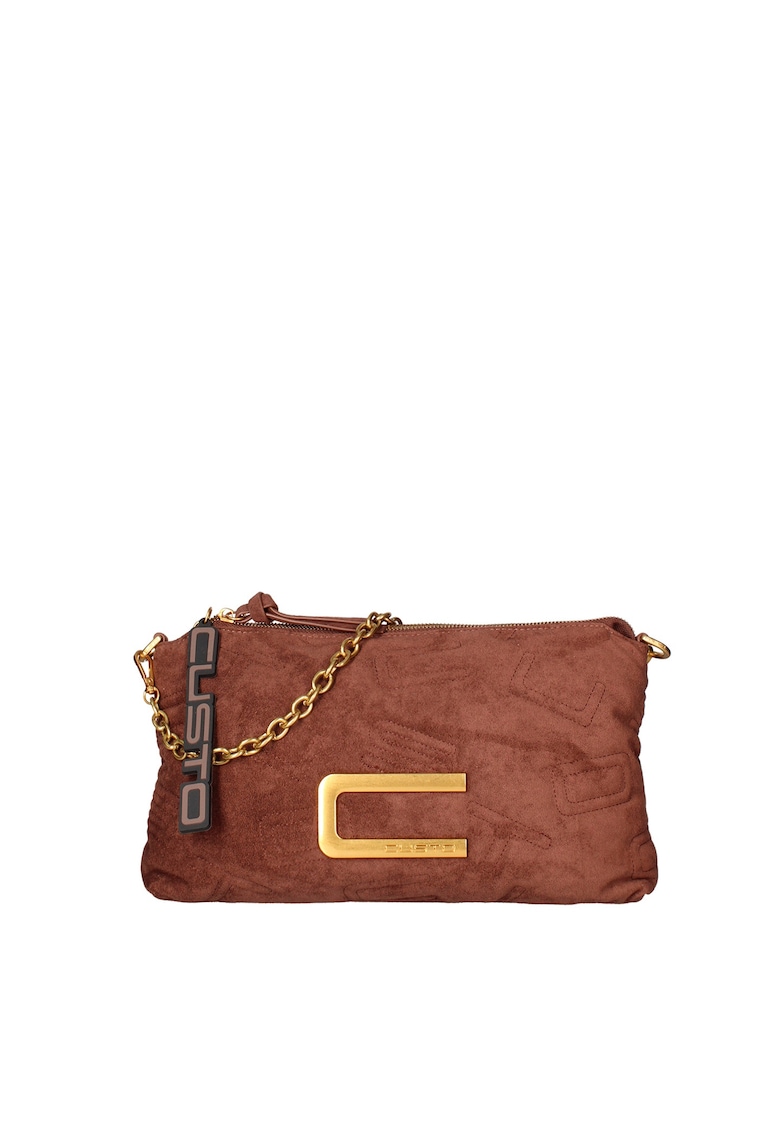 Geanta crossbody cu logo - Maro