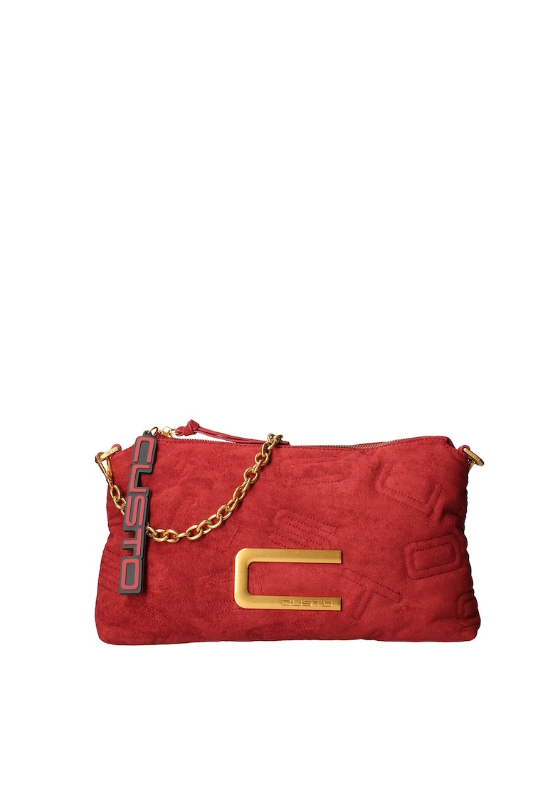 Geanta crossbody cu logo - Rosu