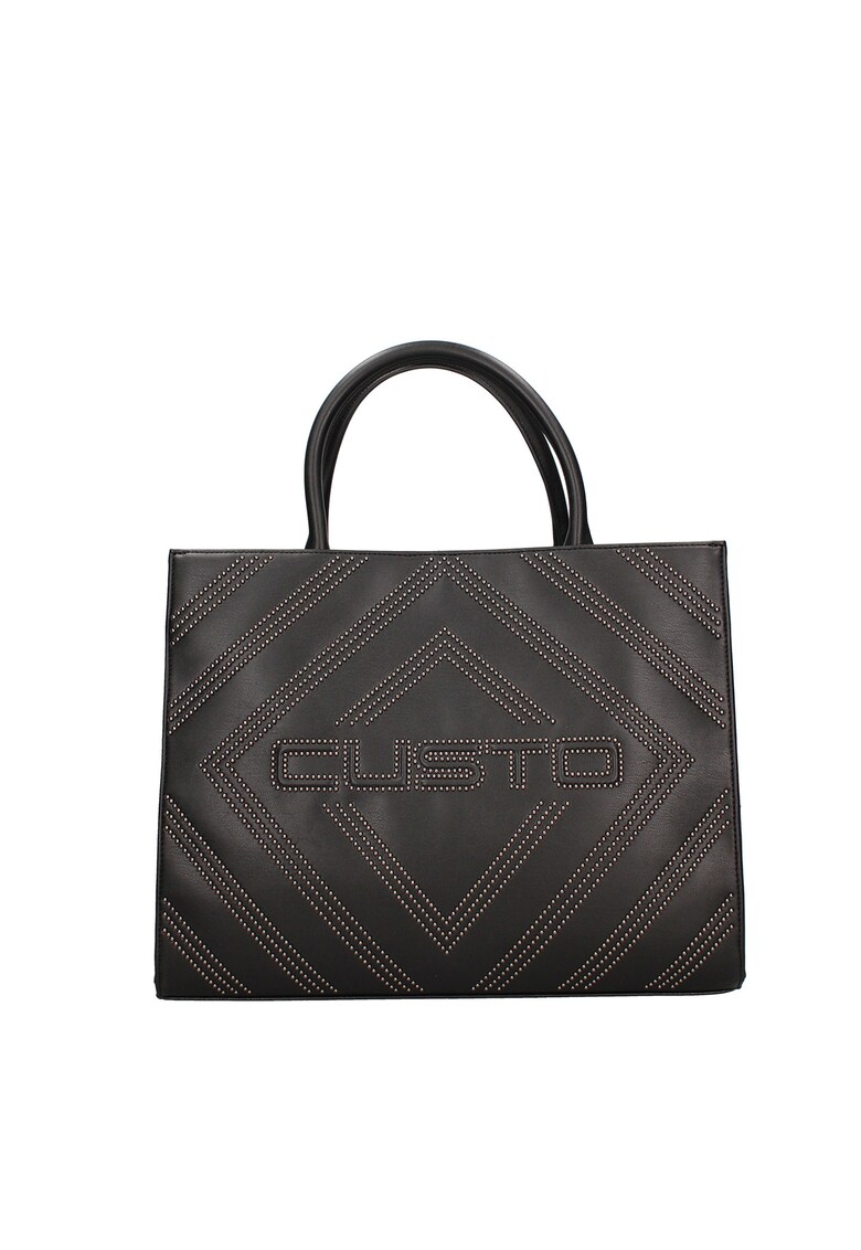 Geanta tote cu logo Silvana Nova - Negru