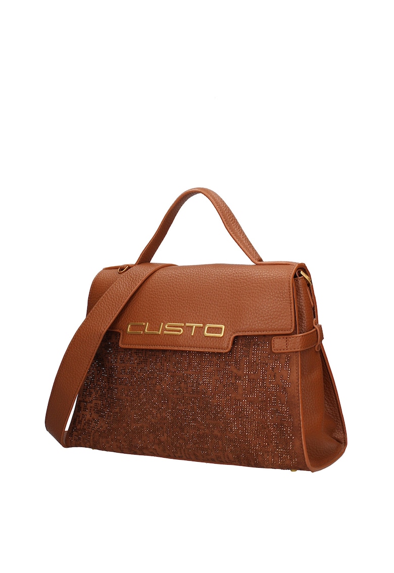 Geanta de piele ecologica cu logo in relief Ultra