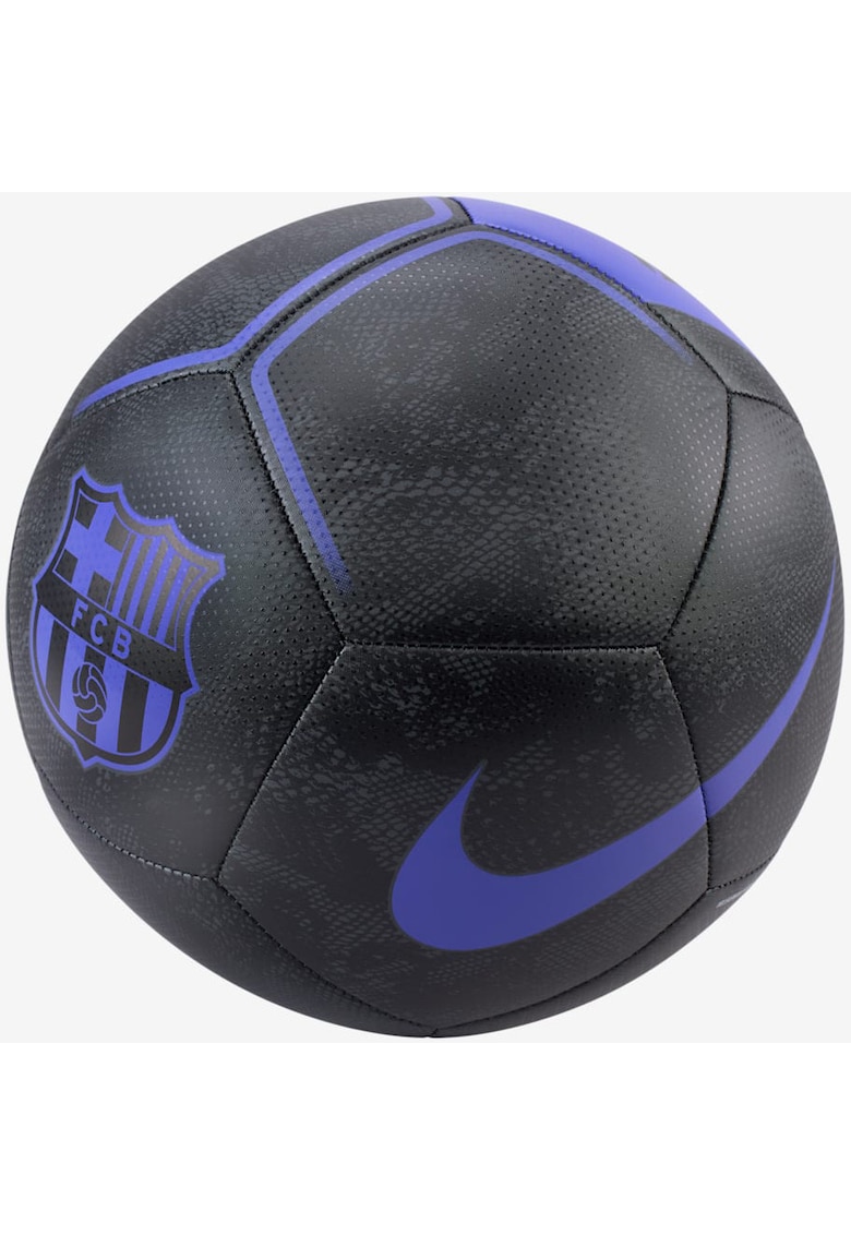 Minge fotbal Barcelona Pitch - marime 5 - negru/albastru