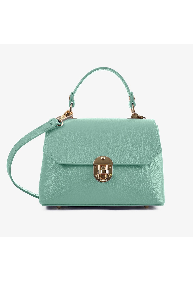 Geanta dama Grace piele naturala - Verde menta