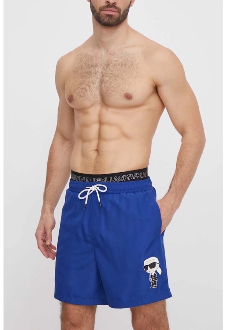 Pantaloni Scurti de baie - Albastru - Mini Logo 1254