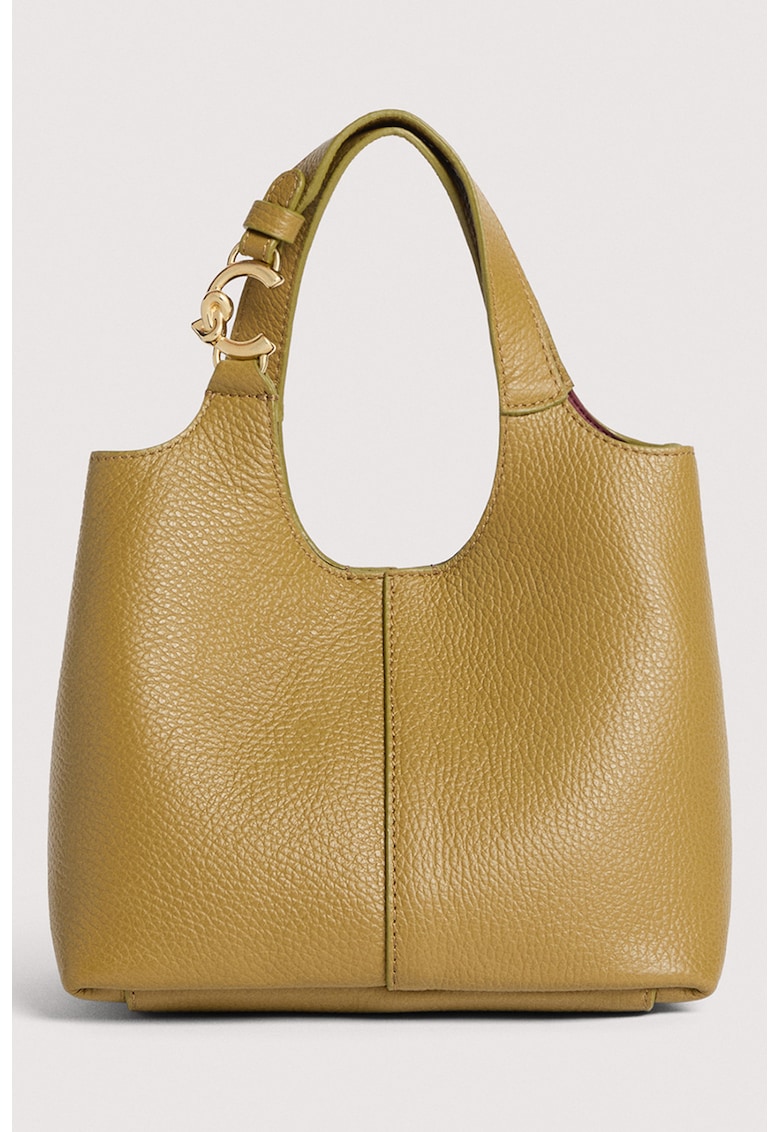 Geanta tote din piele Easy - Verde masliniu