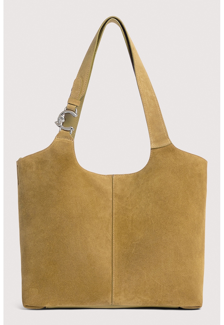 Geanta hobo din piele intoarsa C-Easy